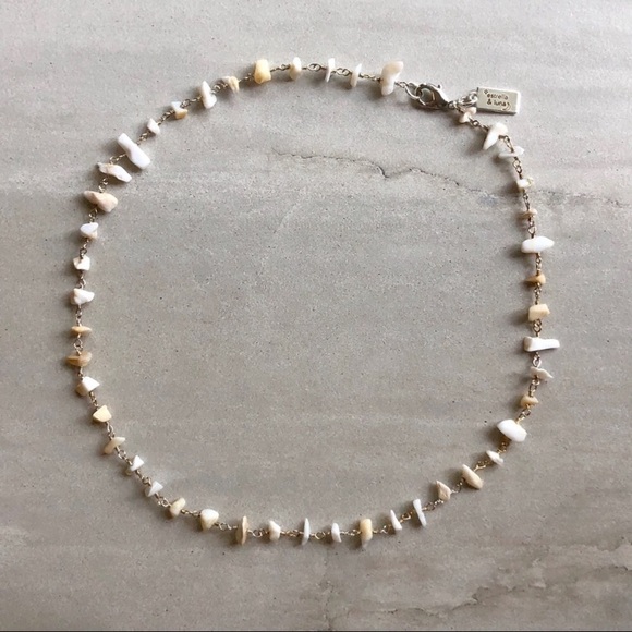 Estrella & Luna Jewelry - ❗️LAST❗️White Opal Chip Choker Necklace